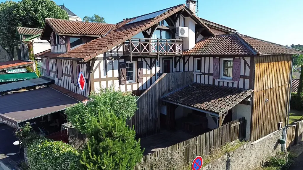 Aerial - Landais House with Garden in Léon