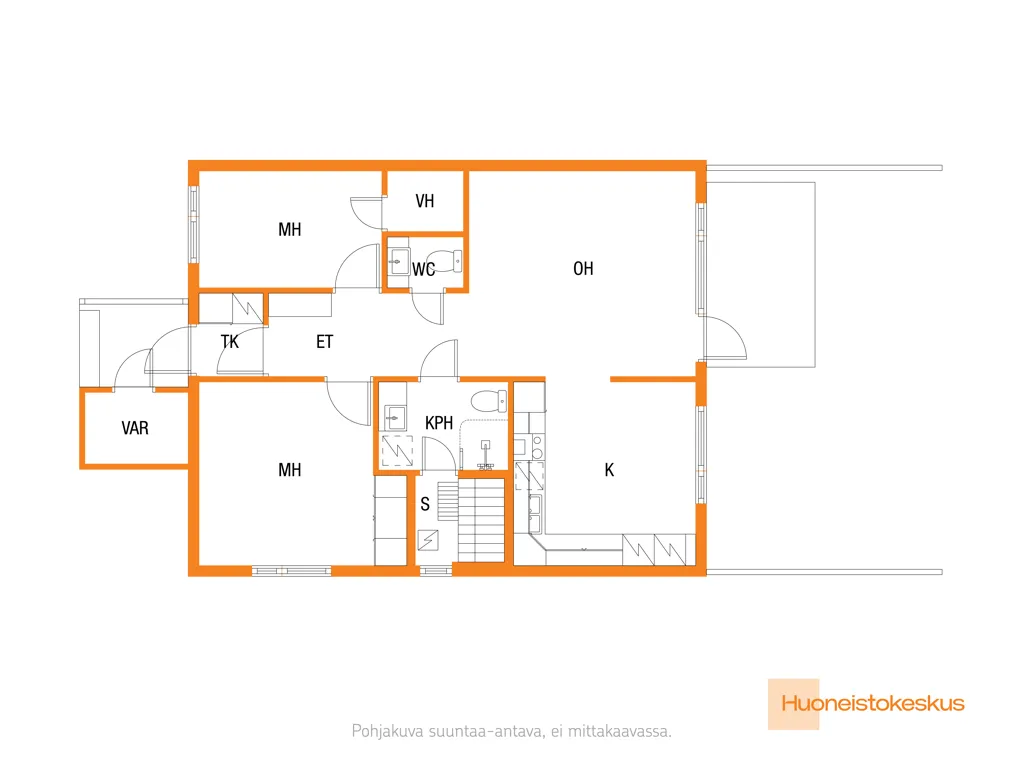 Plan - Spacious 3-Bedroom House with Sauna in Nilsiä