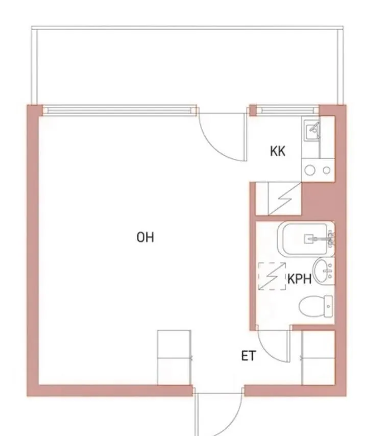 Plaan - Apartment with Balcony in Keuruu Centre