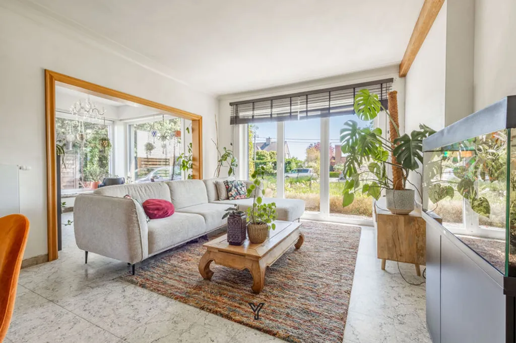 Living Room - Charming House with Garden in Heestert