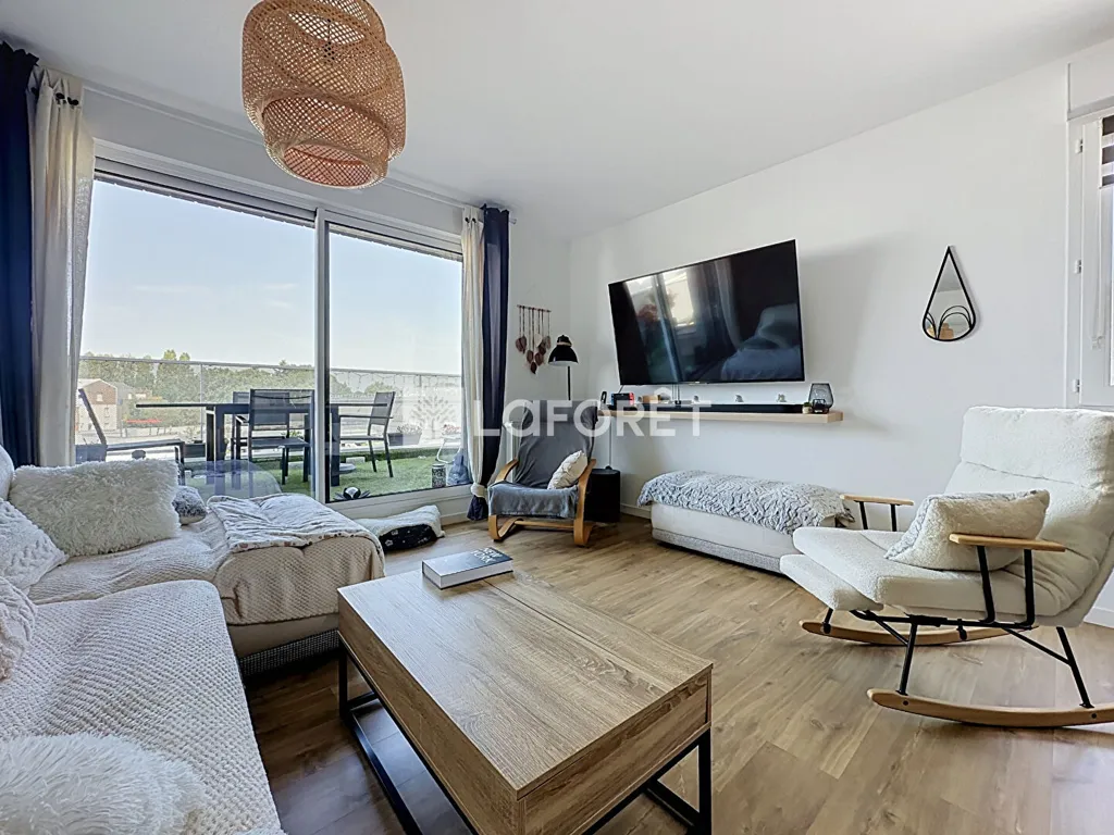 Séjour - Appartement T4 en Attique avec Terrasses à Chantepie
