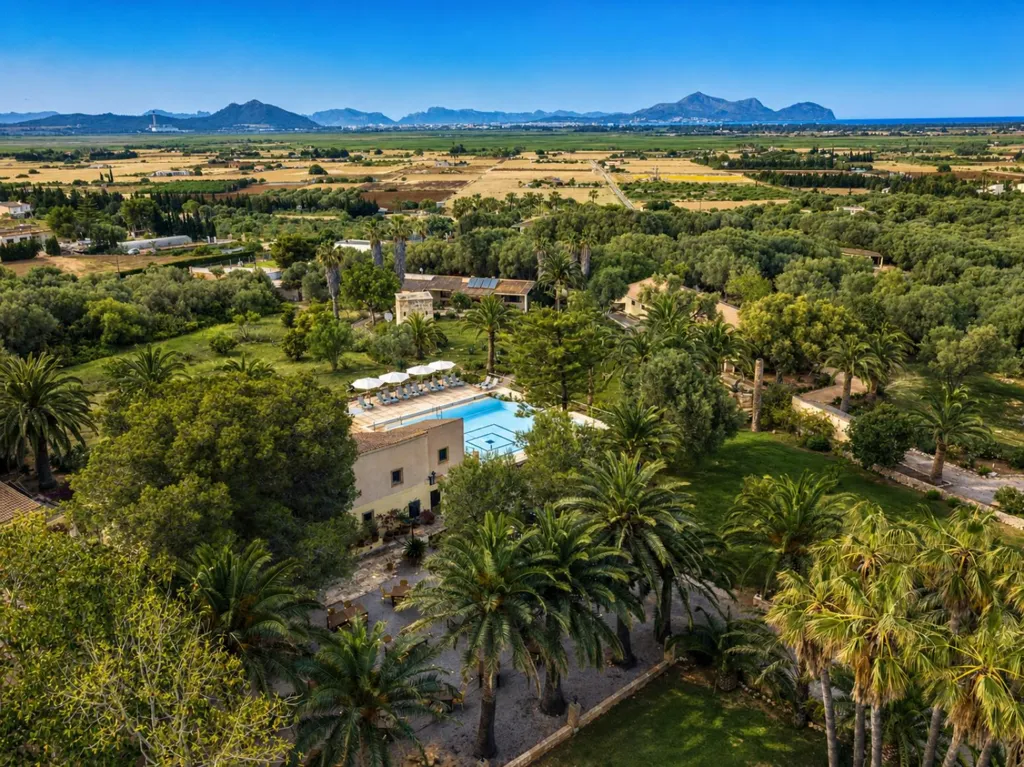 Vue aérienne - Triplex with Pool in Santa Margalida
