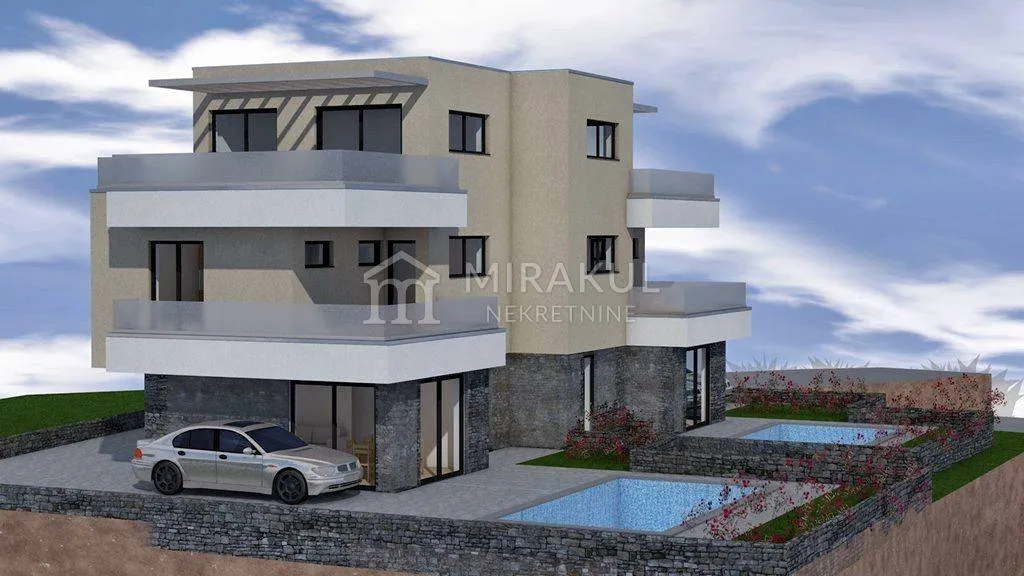 Multi-storey Apartment with Pool in Bilice