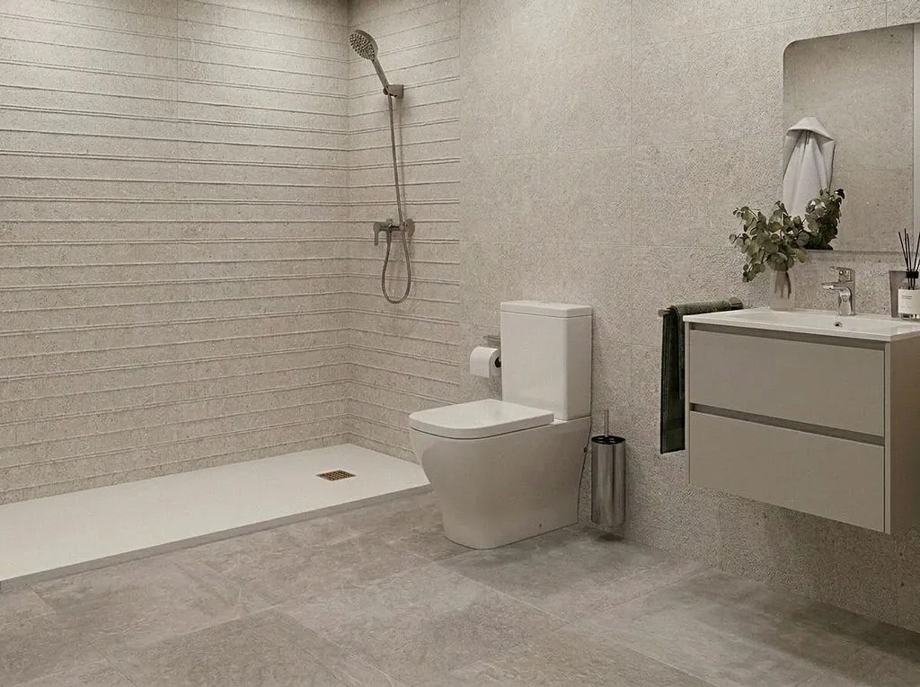 Bagni - New Apartment with Pool in Burriana