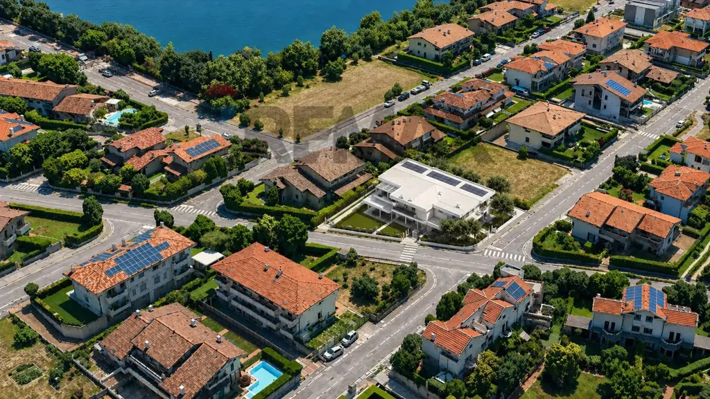 Aerial - Modern Trilocale with Loggia in Borgosatollo