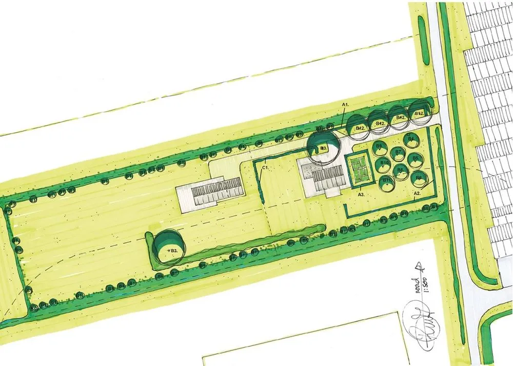 Planimetria - Landscaped Building Plot with Privacy in Woubrugge