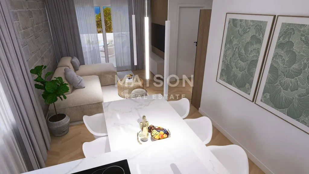 Söögituba - Three-Bedroom Apartment with Private Pool in Kolan