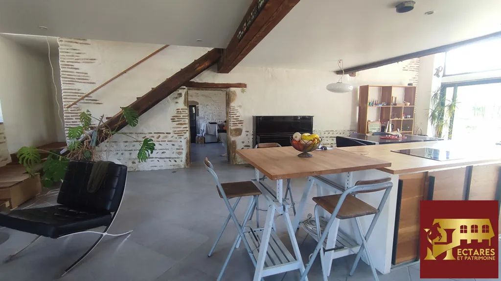 Salle à manger - Ancien Moulin avec Jardin entre Lyon et Genève