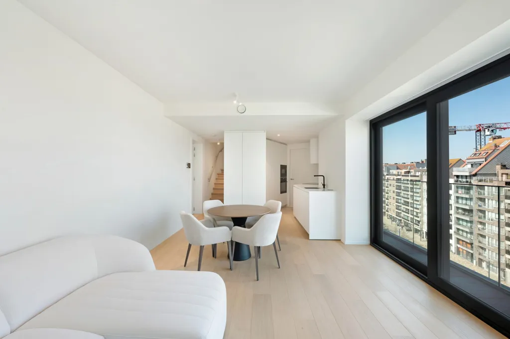 Séjour - Duplex avec Vue Panoramique sur la Mer à Heist