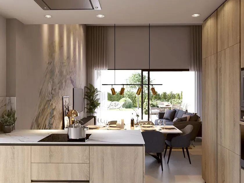 Kitchen - Villa with Private Pool in Algorfa, Alicante
