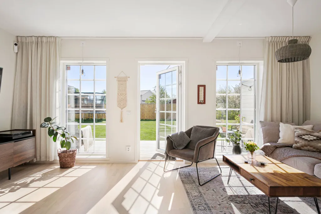 Living Room - Modern Bungalow with Garden in Säljan