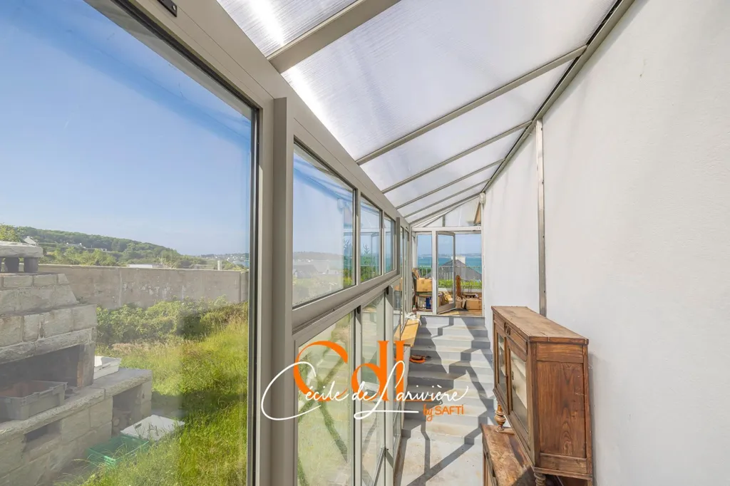 Terrace - House with Sea View in Carantec