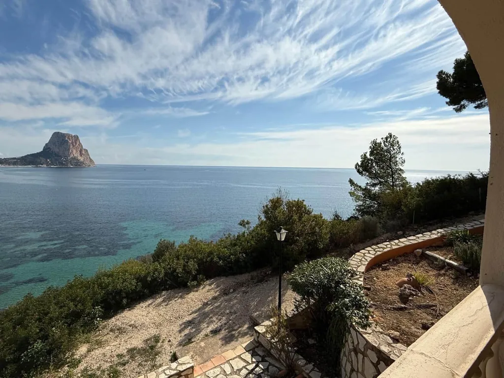 Terrasse - Semi-Detached Villa with Sea View in Calpe