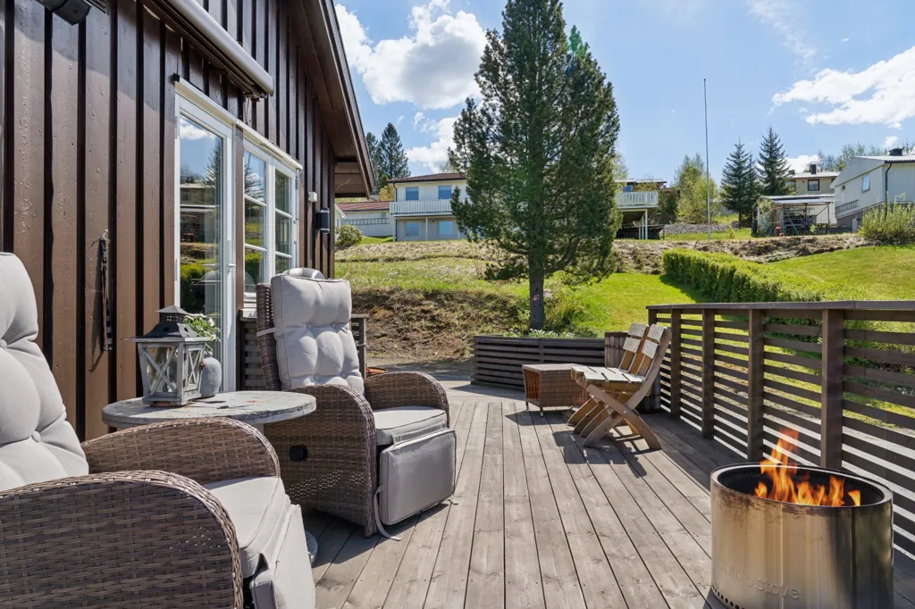 Terrasse - Family Home with Garden in Selbu