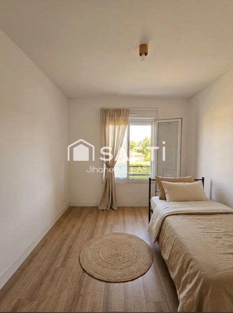 Chambres - Appartement 3 Pièces avec Garage à Blagnac