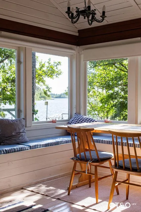 Dining Room - Winter Cottage with Sauna on Hästikari Island