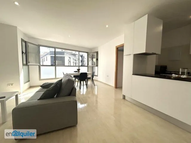 Séjour - Modern Flat with Office Kitchen in Burriana