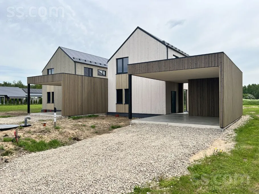 Extérieur - Scandinavian Style Duplex House in Mārupe