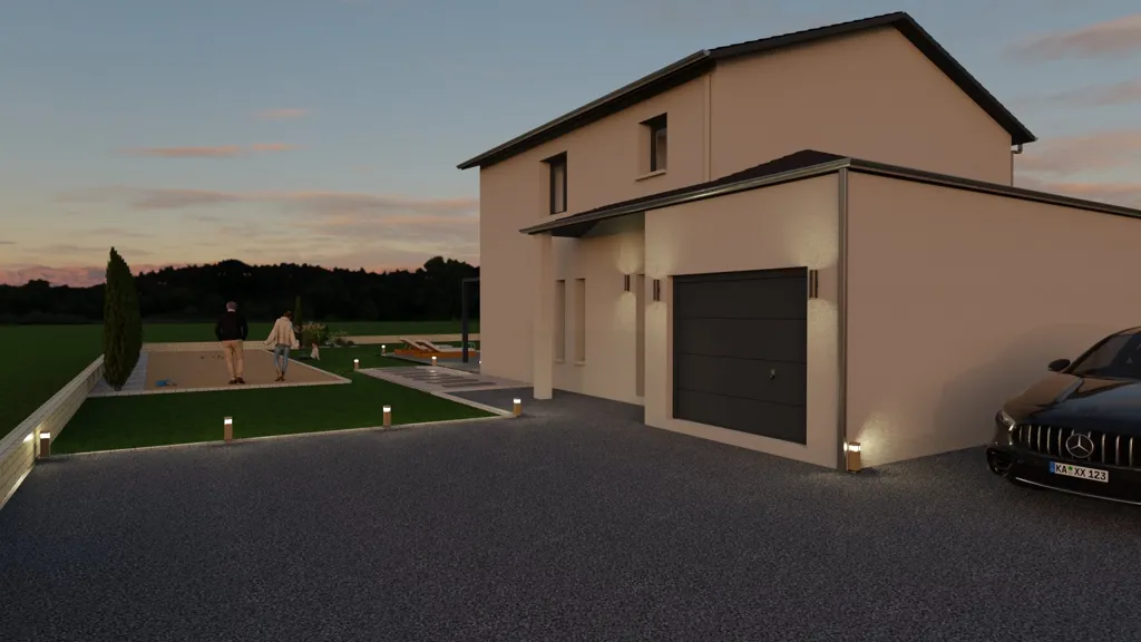 Maison Contemporaine avec Grand Terrain à Solaize
