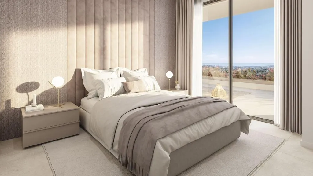 Bedrooms - Luxury Flat with Sea View in Benahavís