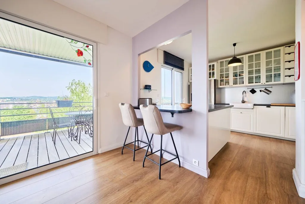 Köök - Luxury Flat with Lake View in Annecy-le-Vieux