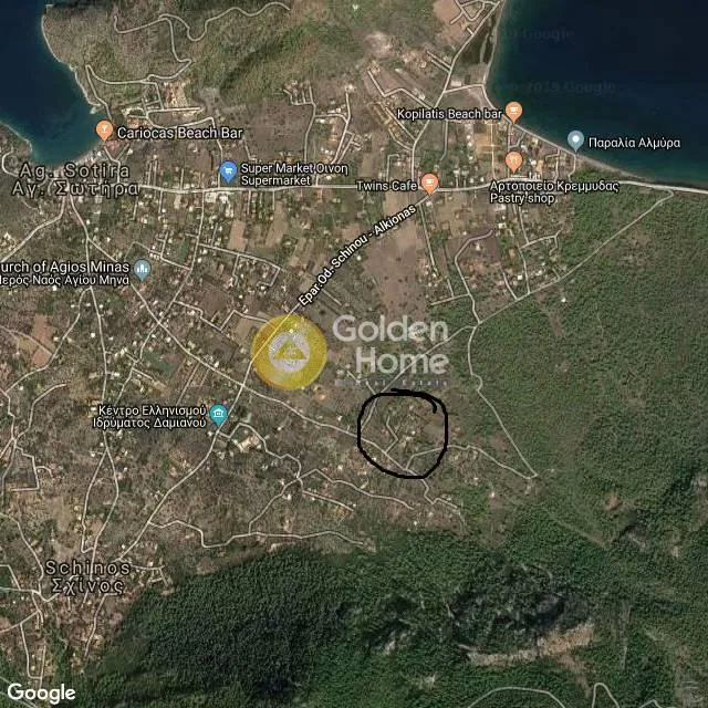 Plot with Sea View in Loutraki-Perachora, Schinias