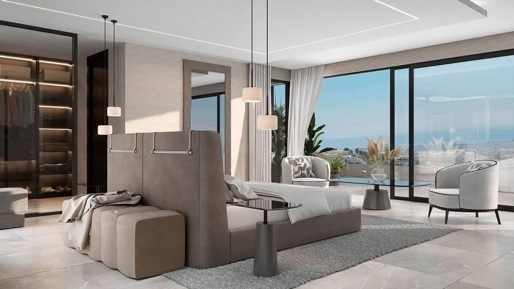 Bedrooms - Ultra-modern Villa with Panoramic Views in El Madroñal
