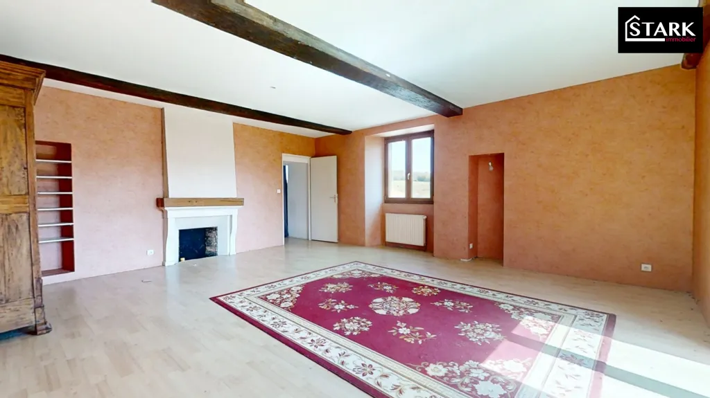 Séjour - Maison Chargée d'Histoire avec Terrasse à Lomont