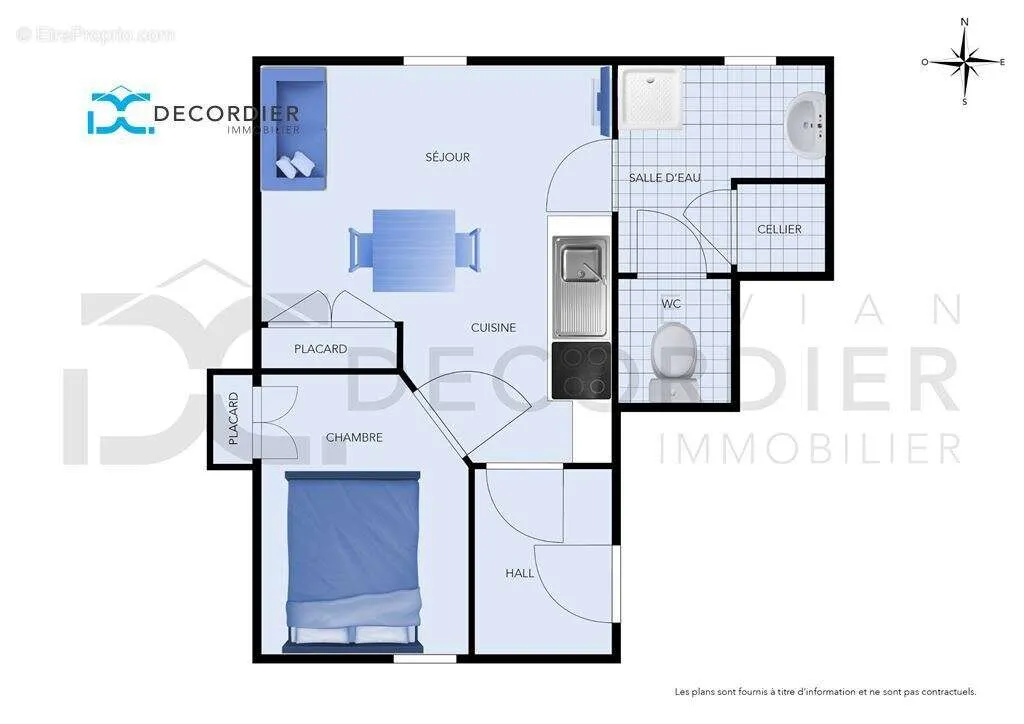 Plan - Appartement Vue Lac à Meillerie