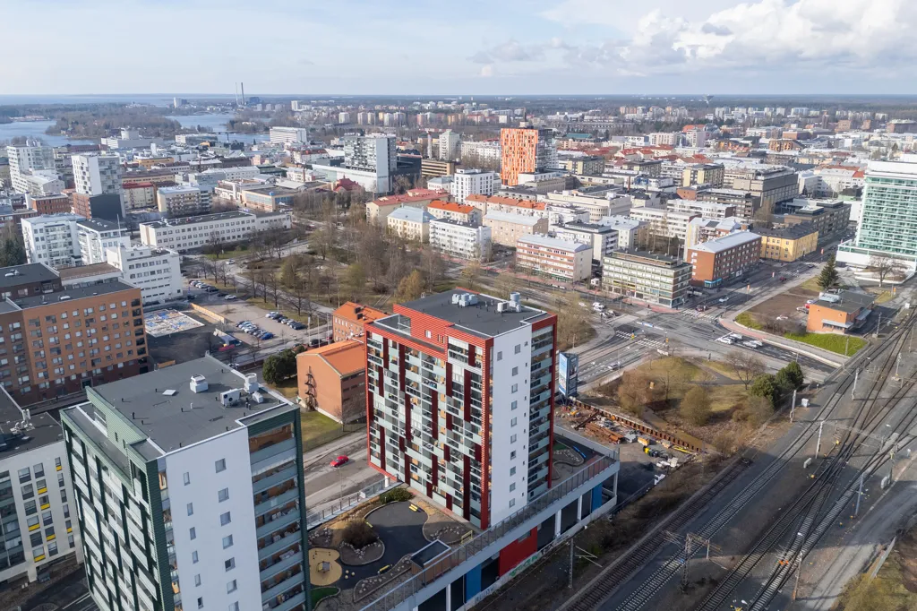 Õhuvaade - City Centre Flat with Balcony in Oulu