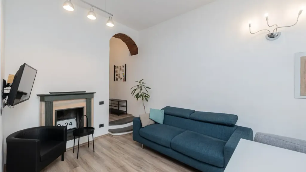 Soggiorno - Rustic-Style Flat with Terrace in Milan