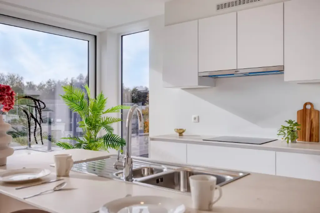 Kitchen - Apartment with Private Terrace in Denderleeuw