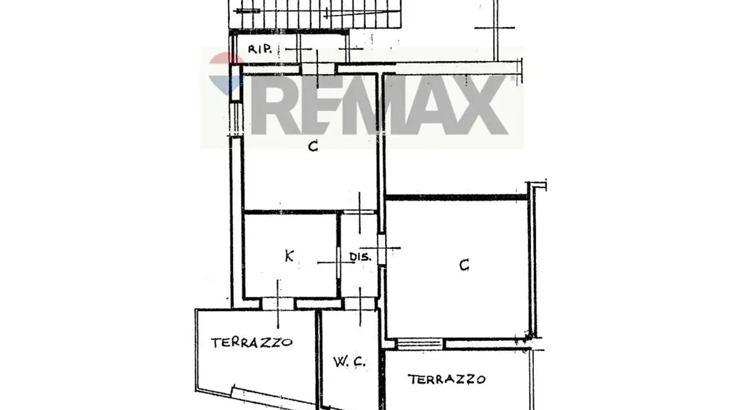 Plaan - Apartment with Terrace in Centocelle, Rome