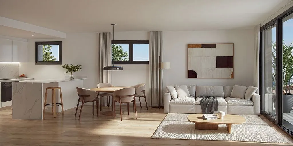 Séjour - New Duplex Apartment with Pool in Barcelona