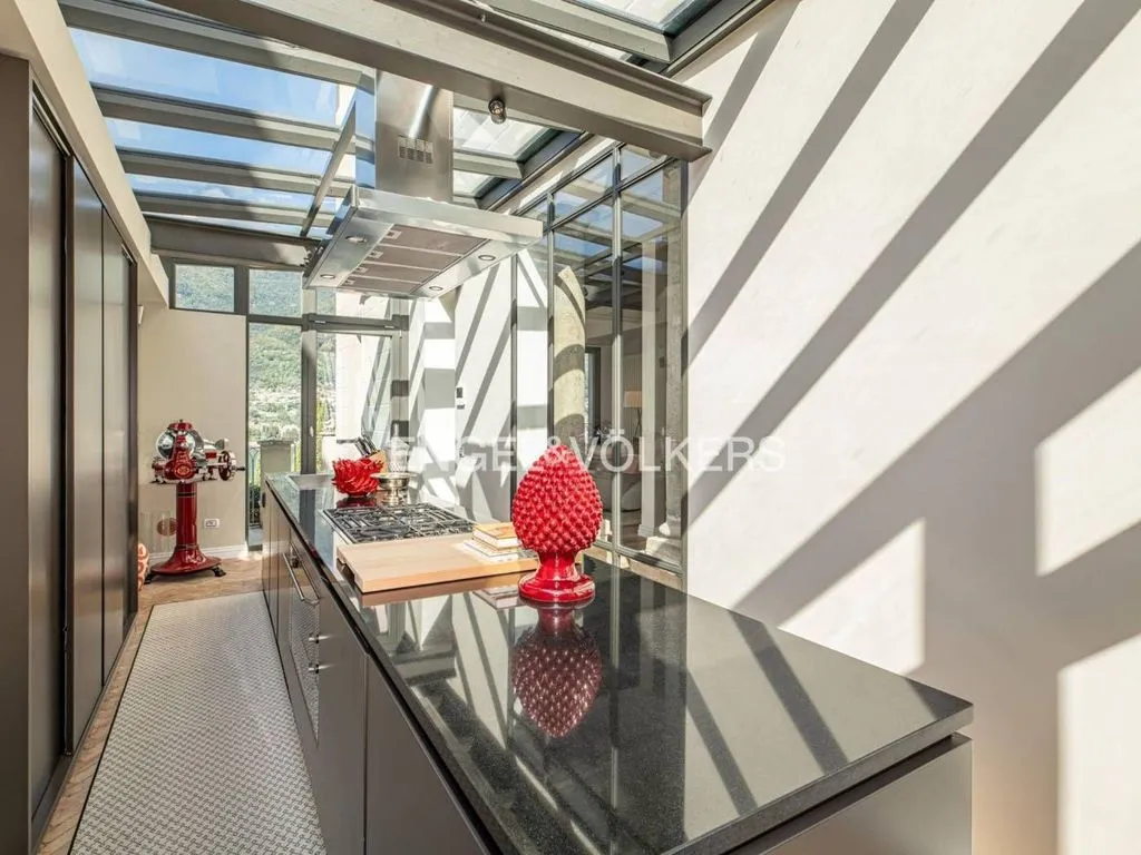 Köök - Luxury Villa with Lake View in Torno, Como
