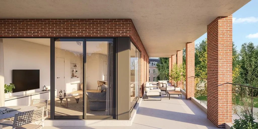 Terrasse - Appartement Neuf avec 3 Chambres à Berlaar