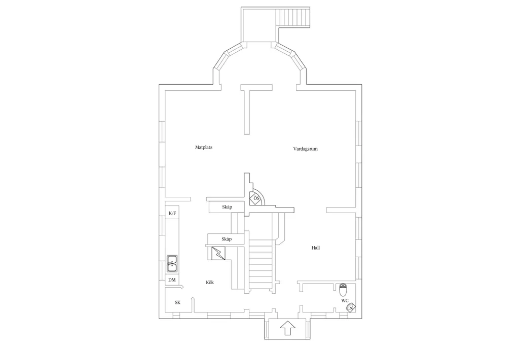 Plan - 20s Classicist Villa with Garden in Lund