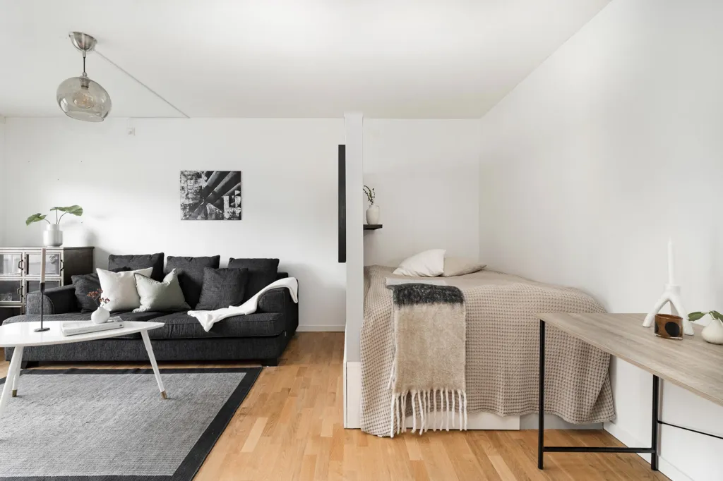 Séjour - Top-Floor Apartment with South-Facing Balcony in Jönköping
