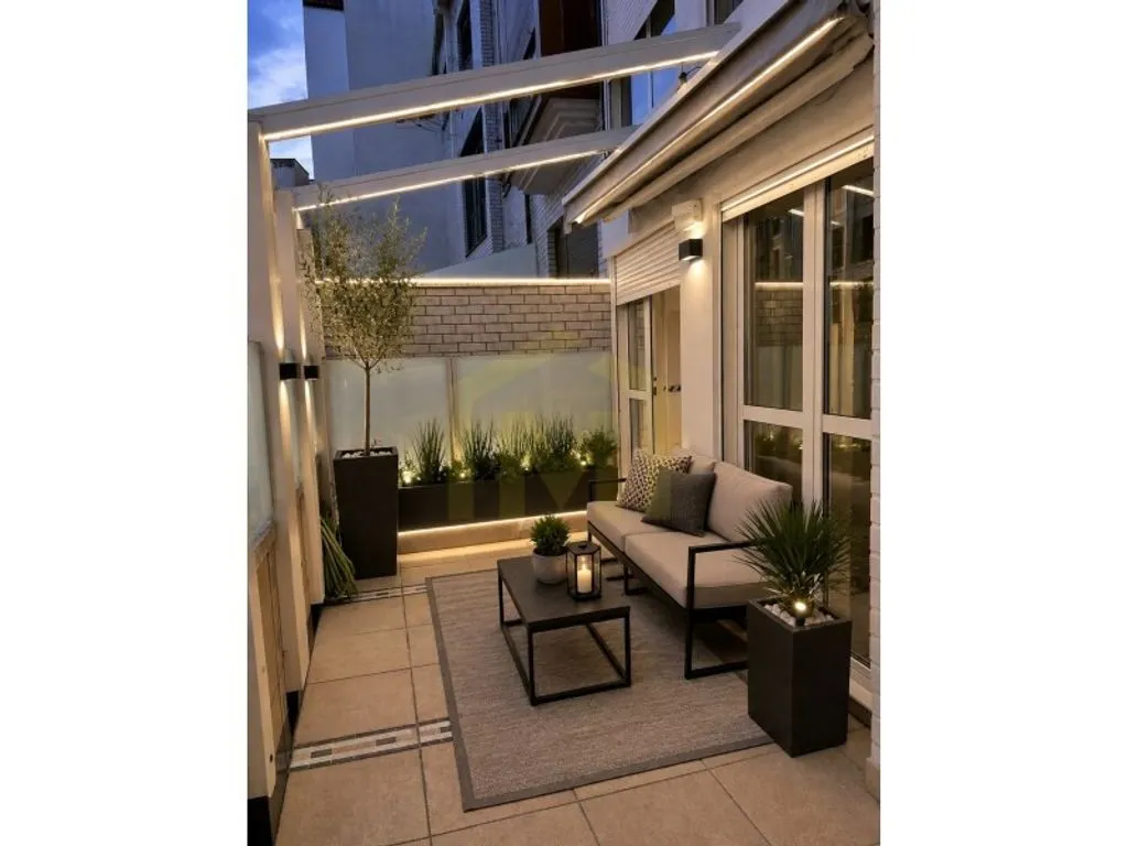 Terrace - Sunny Apartment with Terrace in Rosal