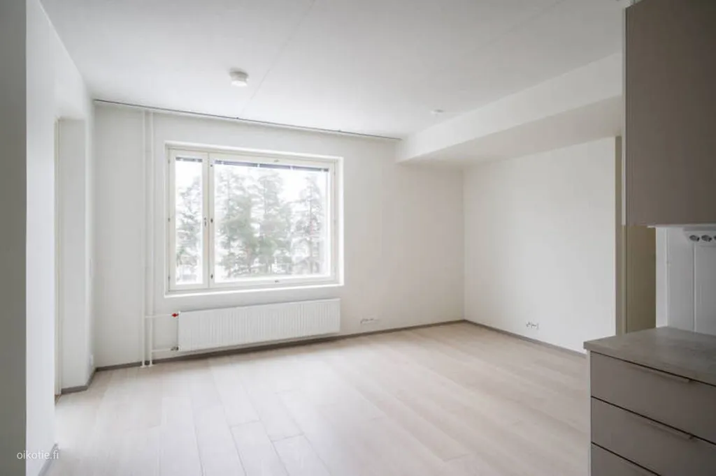 Living Room - Modern Apartment with Balcony in Myyrmäki