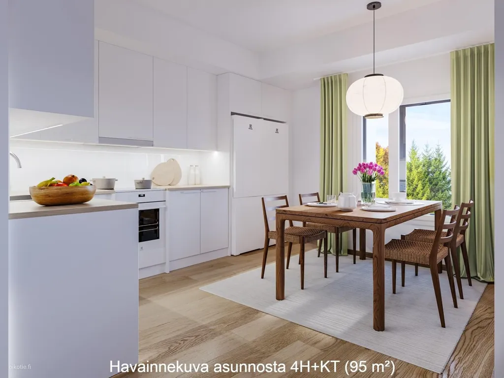 Salle à manger - Corner Flat with Balcony in Pirkkala Centre
