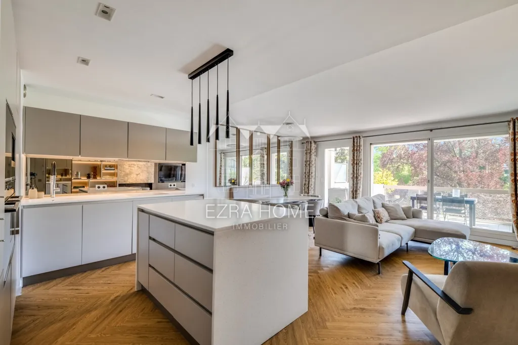 Cucina - Apartment with Park View in Levallois-Perret