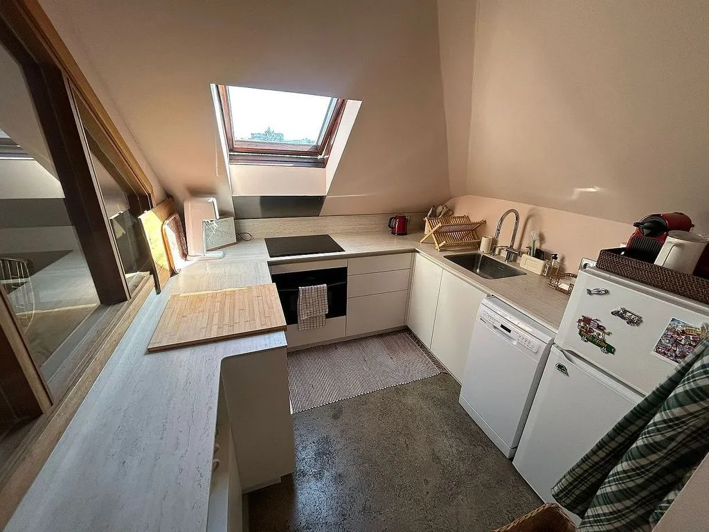 Köök - Bright Loft with Pool in El Viso