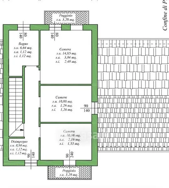Plan - Modern Villa with Private Garden in Lonigo
