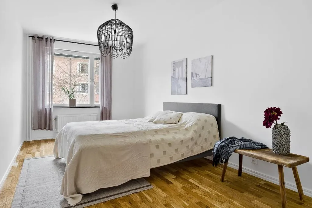 Chambres - Bright 3-Room Flat with Balcony in Barkarby