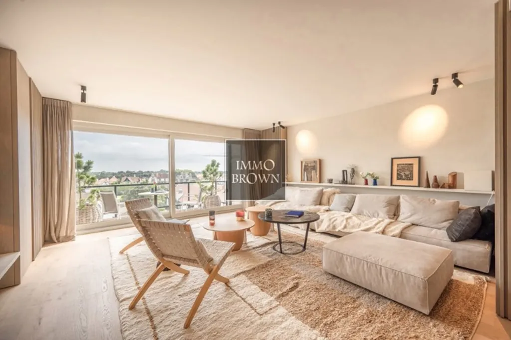 Soggiorno - Duplex Apartment with Open Views on Kustlaan, Zoute