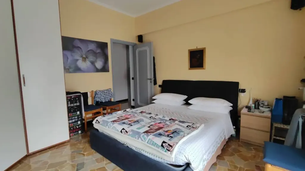 Bedrooms - Panoramic Apartment with Balconies in Genoa