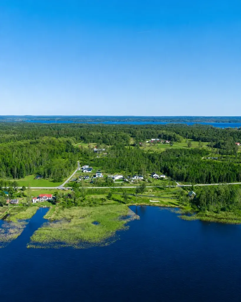 Vue aérienne - Apartment with Lake View in Värnamo