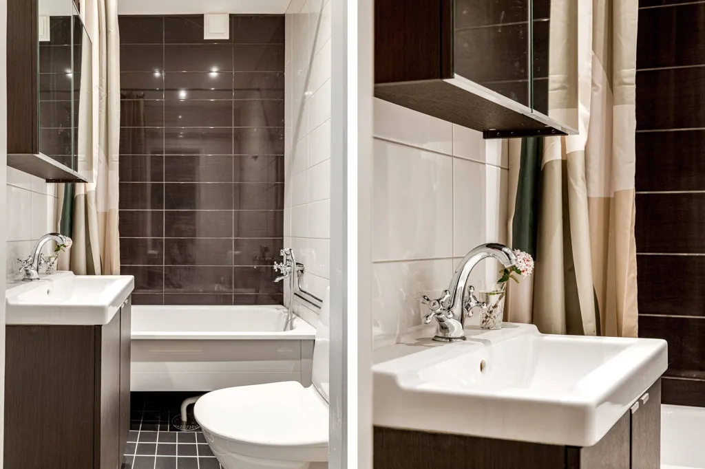 Bagni - Open-Plan 2-Bedroom with 1930s Charm in Malmö