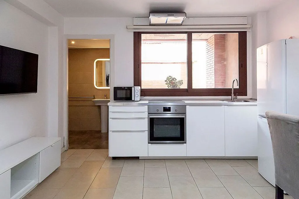 Kitchen - Duplex with Terrace in La Salut, Barcelona